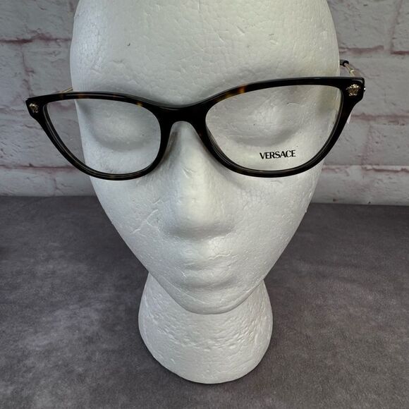 Versace NWT Brown VE3309 108 Cateye Eyeglasses - Picture 1 of 10